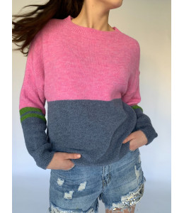 Combo Round Neck Knit