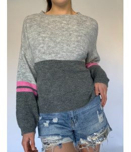 Combo Round Neck Knit