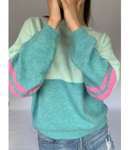 Combo Round Neck Knit