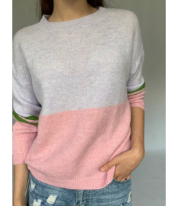 Combo Round Neck Knit